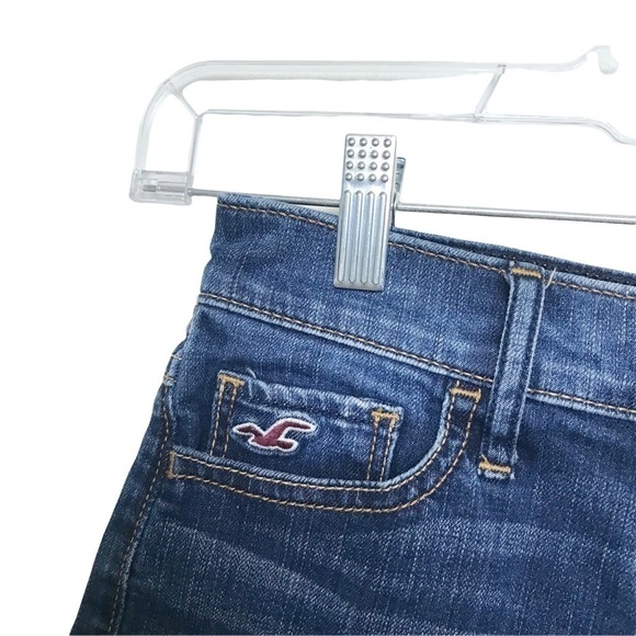 Hollister Blue Jean Denim Shorts Size 0 / W24 - Picture 6 of 10